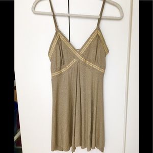 Gorgeous Shine New York gold/brown hi lo tunic!